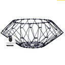 Ver imagem 2 de Cesto Multiuso Aramado Dobrável MultiUso 7x1 Lixeira Fruteira Vaso
