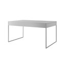 Ver imagem 4 de Mesa Jantar Industrial Filadélfia Branca 137x90cm com 4 Poltronas Pretas Base Ferro Bra Branco