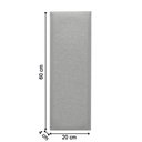 Ver imagem 2 de Cabeceira Painel Modular Cama Box Linho Cinza Madelina Decor