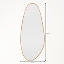 Ver imagem 2 de Espelho Orgânico Eros Grande 150cm x 63cm Minimalista com Moldura em Madeira Tauari Casavee