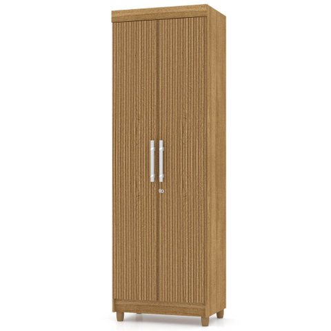 Armário Multiuso Cozinha Lavanderia 2 Portas Aline V02 Nature/Brisa - Mpozenato