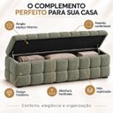 Ver imagem 5 de Recamier Baú Cama Casal 138cm Banco Puf Estofado Bouclé Boss:Olivia/Bouclé