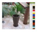 Ver imagem 1 de Kit Vaso Planta + Prato 75x50 Redondo Cônico Polietileno BGPLASTICOS VERDE BANDEIRA 011