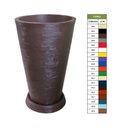 Ver imagem 2 de Kit Vaso Planta + Prato 75x50 Redondo Cônico Polietileno BGPLASTICOS VERDE BANDEIRA 011