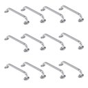 Ver imagem 1 de Alça de Apoio Barra Inox 50xm Kit 12 Unidades Banheiro Idoso Cadeirante Corredor Segurança