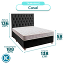 Ver imagem 3 de Kit Cabeceira + Cama Box Bau + Colchão Casal D23 D23 Inducol