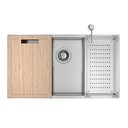 Ver imagem 1 de Cuba Retangular 75x40 com Acessórios Suprema Inox Deca