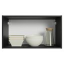 Ver imagem 4 de Armário Aéreo 60 Cm 1 Porta Basculante Preto Nice Madesa Preto