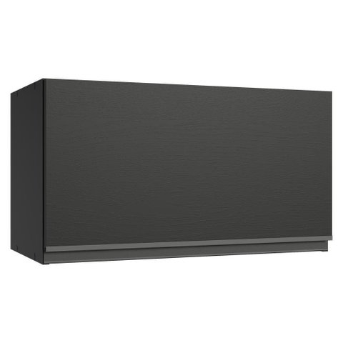 Armário Aéreo 60 Cm 1 Porta Basculante Preto Nice Madesa Preto