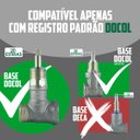 Ver imagem 4 de Acabamento para Registro Base Docol Pressão ou Gaveta 20 Estrias Quadrado Banheiro Chuveiro 1/2 e 3/