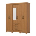 Ver imagem 4 de Guarda Roupa Roupeiro Casal Mentor B23 6 Portas 3 Gavetas com Espelho Cinamomo Briz