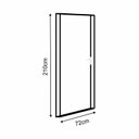 Ver imagem 3 de Kit Porta de Madeira Colmeia com Batente e Fechadura Banheiro 210x72cm Abertura Esquerda