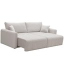 Ver mais imagens de Sofá 3 Lugares Retrátil Reclinável 250cm Bering F04 Linho Impermeável Bege Acinzentado - Lyam