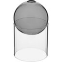 Ver imagem 1 de Vaso Decorativo de Vidro Cinza 13x13x13cm Enfeite Sala Mesa Estante Aparador