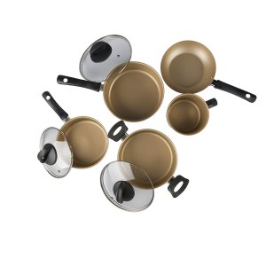 Jogo de Panelas 5 Peças Mais 3 Espátulas Cereja Nacional