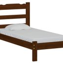Ver imagem 4 de Cama Solteiro em Madeira Maciça Reforçada Castanho