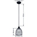 Ver imagem 2 de Pendente Aramado Balloon Preto Sala Quarto Cozinha Banheiro