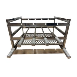Grill Manual Inox com Grelha Moeda e 4 Espetos de 67cm - 1