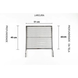 Grill Manual Inox com Grelha Moeda e 4 Espetos de 67cm - 2