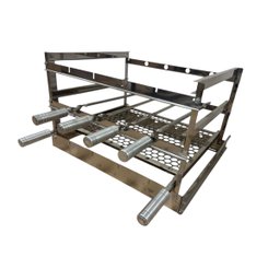Grill Manual Inox com Grelha Moeda e 4 Espetos de 67cm - 4