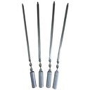 Ver imagem 3 de Grill Manual Inox com Grelha Moeda e 4 Espetos de 67cm