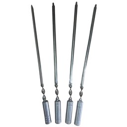 Grill Manual Inox com Grelha Moeda e 4 Espetos de 67cm - 3