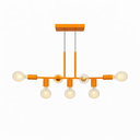 Ver imagem 1 de Pendente Rubis Aluminio Teto e27 7 Luzes Lumini Lab - Laranja Brilhante