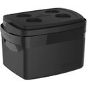 Ver imagem 2 de Caixa Termica Cooler 12l Preta Bebidas Porta Copos Soprano