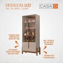 Ver imagem 5 de Cristaleira Lizz Off White/cedro - Casa D Móveis