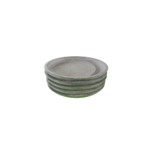Jogo 6 Pratos Fundos 23 Cm de Pedra Sabão