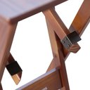 Ver imagem 3 de Mesa Bistrô Dobrável Madeira Padrão Imbuia - Cor: Marrom