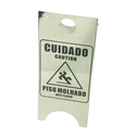 Ver imagem 1 de Placa Sinalizadora em Aço Inox 'piso Molhado'