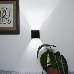 Kit 2 Arandelas Mini Led 2w 3000k Facho Ajustável Preta - Áreas Internas - 5
