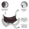 Cama para Gato Rede Pet Cachorro Mdf Espreguiçadeira Modelo X - Branco - 4
