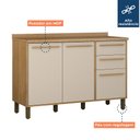 Ver imagem 5 de Balcão 120 cm 3 Portas 2 Gavetas Salvador