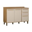 Ver imagem 2 de Balcão 120 cm 3 Portas 2 Gavetas Salvador