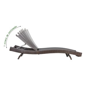 Espreguiçadeira Bona 6 Posição (tabaco) Decore Mobília Bonna