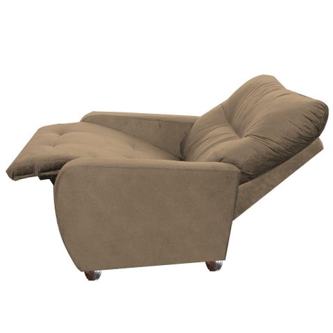 Poltrona para Reclinável Suede Imperio Moderno Capuccino