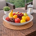 Ver imagem 2 de Fruteira Saladeira Redonda Vidro Centro Mesa Cozinha 1,700ml