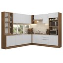 Ver imagem 3 de Armário de Cozinha Completa 549cm Rustic/branco Stella Madesa 01