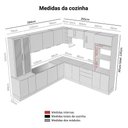 Ver imagem 4 de Armário de Cozinha Completa 549cm Rustic/branco Stella Madesa 01