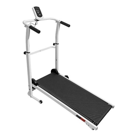 Esteira Mecânica Ergométrica Dobrável Display Lcd 120kg