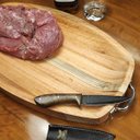 Ver imagem 2 de Gamela de Madeira com Alças 54x30cm Travessa para Servir Churrasco Zanline Rústica