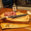 Ver imagem 6 de Gamela de Madeira com Alças 54x30cm Travessa para Servir Churrasco Zanline Rústica