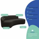 Ver imagem 7 de Sofá Luxuoso Sala de Estar 150cm Lado Direito Bouclé Solenne