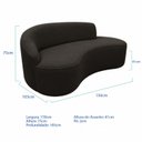 Ver imagem 3 de Sofá Luxuoso Sala de Estar 150cm Lado Direito Bouclé Solenne