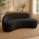 Ver imagem 1 de Sofá Luxuoso Sala de Estar 150cm Lado Direito Bouclé Solenne