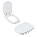 Ver imagem 2 de Assento Sanitário Tampa de Vaso Branco Mdf Laqueado Donna para Bacia Santamarina