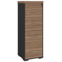 Ver imagem 1 de Armário para Escritório Arquivo 04 Gavetas Atria Executiva A02 Nogal Preto - Lyam Decor