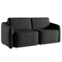 Ver imagem 2 de Sofá Cama Modulado Retrátil e Reclinável Decorativo Varsóvia 176cm Veludo Cinza Chumbo G33 - Gran Be